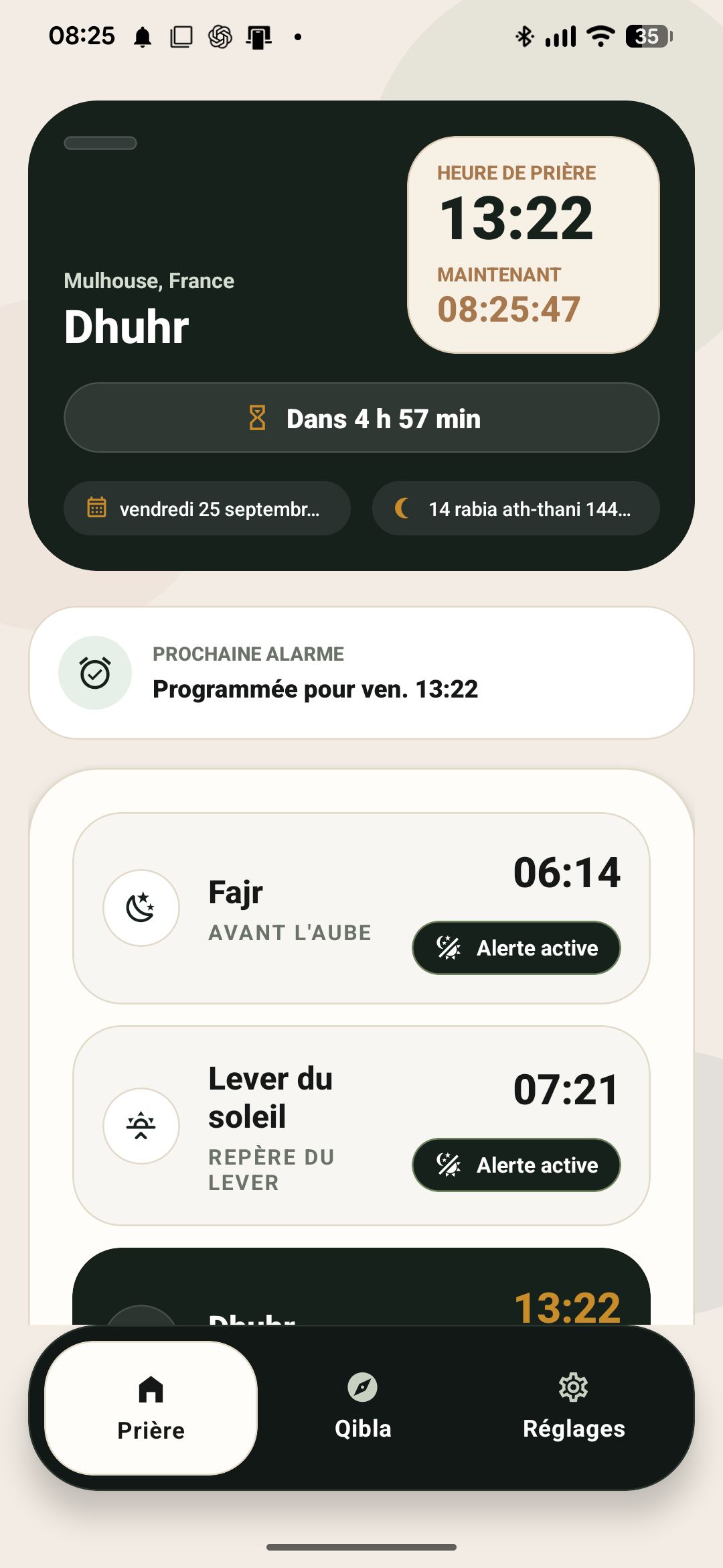 Aperçu de l'application Pray.Zone